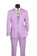 Vinci Men's 2 Piece Poplin Discount Suit - Slim Fit