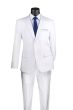 Vinci Men's 2 Piece Poplin Discount Suit - Slim Fit
