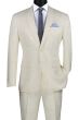 Vinci Men's 2 Piece Slim Fit Suit - Stylish Accented Patterns