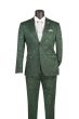 Hunter Green Slim Fit Suit Notch Lapels Mens Suits
