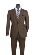 Vinci Men's 2 Piece Poplin Discount Suit - Slim Fit