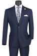Vinci Men's 2 Piece Slim Fit Suit - Accented Windowpane