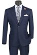 CCO Men's Outlet 2 Piece Slim Fit Suit - Accented Windowpane