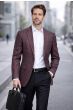 Mauve Sport Coat Plaid Blazer for Men