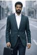 Hunter Green Blazer Mens Plaid Jacket