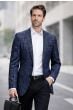 Sapphire Plaid Blazer Men's Sport Coats