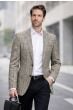 Taupe Plaid Blazer Men's Sport Coats