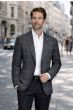 Charcoal Plaid Blazers Mens Jackets