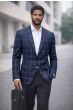 Blue Blazer Single Breasted Jacket Men's Coats