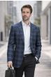 Statement Men's Outlet 100% Wool Modern Fit Sport Coat - Glen Plaid