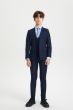 Stacy Adams Boy's 5 Piece Suit in Solid Colors - Varied Ties