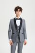 Stacy Adams Boy's 5 Piece Tuxedo in Solid Colors - Varied Bowties