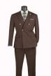 Brown Suit Mens Double Breasted Suit Slim Fit Suit for Men