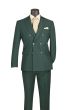 Hunter Green Suit Mens Double Breasted Suit Slim Fit Suit for Men