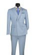 Vinci Men's 2 Piece Slim Fit Double Breasted Suit - Solid Color