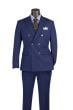 Navy Suit Mens Double Breasted Suit Slim Fit Suit for Men