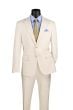 Vinci Men's 2 Piece Slim Fit Suit - Adjustable Waistband