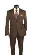 Vinci Men's 2 Piece Slim Fit Suit - Adjustable Waistband