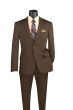 CCO Men's Outlet 2 Piece Slim Fit Suit - Adjustable Waistband