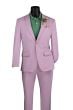 Vinci Men's 2 Piece Slim Fit Suit - Adjustable Waistband