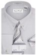 Karl Knox Men's French Cuff Shirt Set - Two Tone Tie