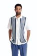 Silversilk Men's 2 Piece Short Sleeve Walking Suit - Mini Circles