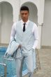 Stacy Adams Men's 3 Piece Hybrid Suit - Solid Light Colors