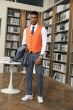 Stacy Adams Men's 3 Piece Hybrid Suit - Bold Reversible Vest 