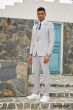 Stacy Adams Men's 3 Piece Hybrid Suit - Light Pattern