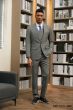 Stacy Adams Men's 3 Piece Hybrid Suit - Light Pattern