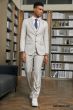 Stacy Adams Men's 3 Piece Hybrid Suit - Solid Color