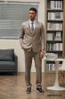 Stacy Adams Men's 3 Piece Hybrid Suit - Solid Color
