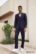 Stacy Adams Men's 3 Piece Hybrid Suit - Pinstripe Pattern