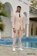 Stacy Adams Men's 3 Piece Hybrid Suit - Double Breasted Vest