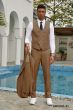 Stacy Adams Men's 3 Piece Hybrid Suit - Double Breasted Vest