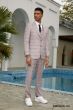 Stacy Adams Men's 3 Piece Hybrid Suit - Glen Plaid Pattern