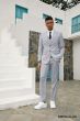 Stacy Adams Men's 3 Piece Hybrid Suit - Glen Plaid Pattern