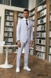 Stacy Adams Men's 3 Piece Hybrid Suit - Windowpane Pattern
