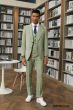 CCO Men's Outlet 3 Piece Hybrid Suit - Windowpane Pattern