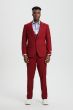 Stacy Adams Men's 3 Piece Executive Suit - Bold Color