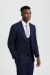 Stacy Adams Men's 3 Piece Executive Suit - Bold Color