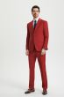 Stacy Adams Men's 3 Piece Executive Suit - Notch Lapel