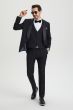 Stacy Adams Men's 3 Piece Tuxedo - Shawl Lapel