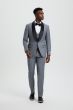 Stacy Adams Men's 3 Piece Tuxedo - Shawl Lapel