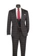 Black Suit Slim Fit Suit for Men Super Stretch Fabric Machine Washable Adjustable Waistband