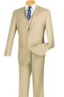 CCO Men's Outlet 3 Piece Slim Fit Executive Style Suit - Flat Front Pants