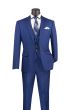 CCO Men's Outlet 3 Piece Slim Fit Executive Style Suit - Flat Front Pants
