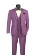Violet Mens Slim Fit Suits 3 Piece Suits for Men