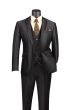 CCO Men's Outlet 3 Piece Slim Fit Suit - Sleek Sharkskin