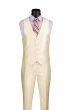 Vinci Men's 3 Piece Slim Fit Suit - Sleek Sharkskin